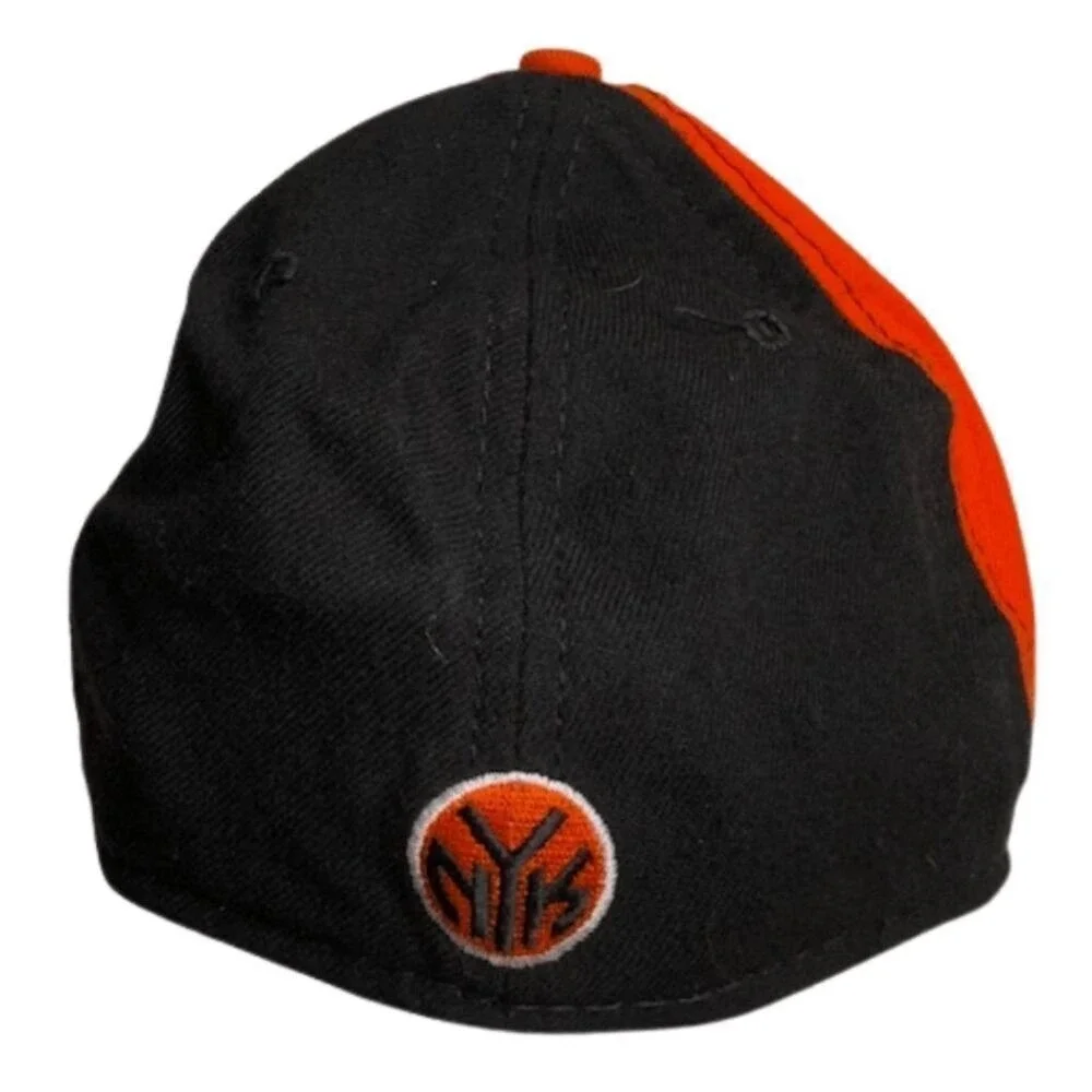 New Era Men's New York Fitted Cap Black‎ Orange OS